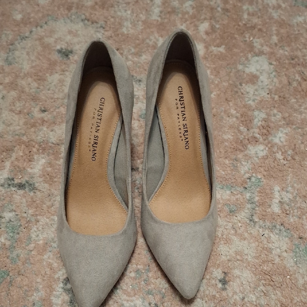 Vintage Payless Christian Siriano Women's Gray Heels NWOT